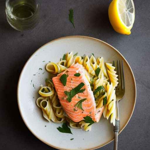 Lemon and Herb Salmon Pasta