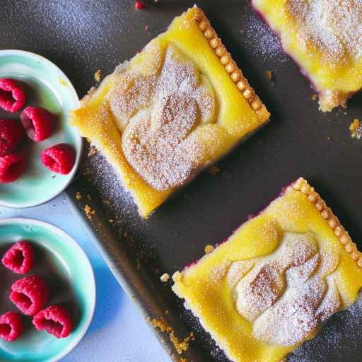 Lemon and Raspberry Pie Bars