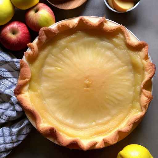 Lemon Chess Pie with Apples