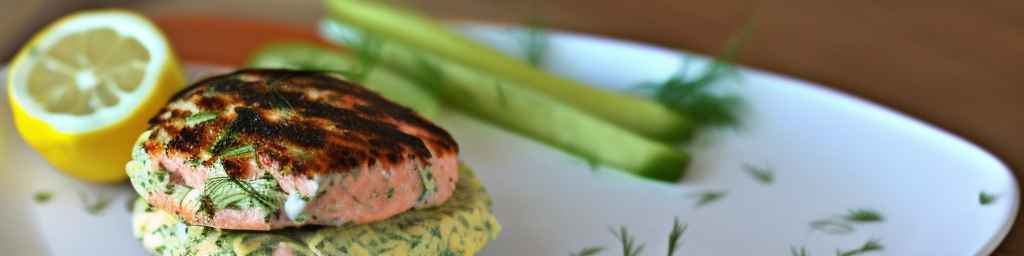 Lemon Dill Salmon Burgers