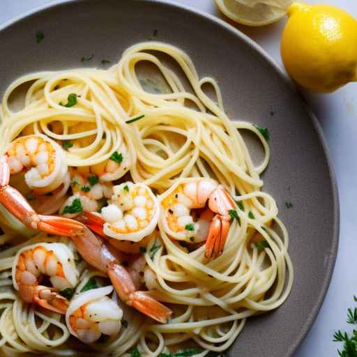 Lemon Garlic Shrimp Pasta