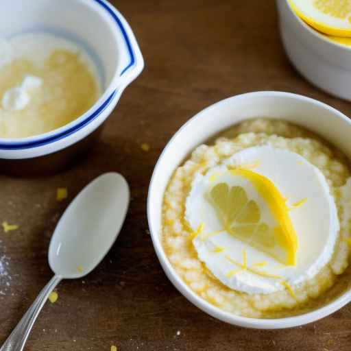 Lemon ricotta porridge