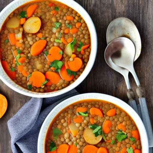 Lentil and Potato Stew with Carrots