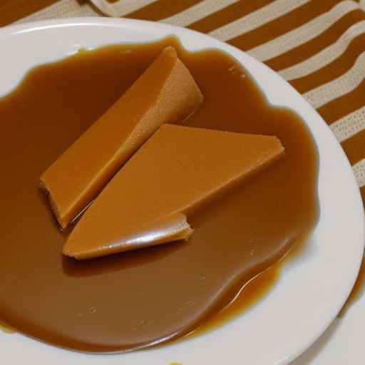 Light Caramel Flavored Dessert