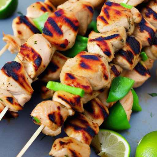 Lime Chicken Skewers with a Kick