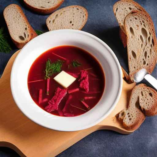 Lithuanian Borscht with Rye Bread
