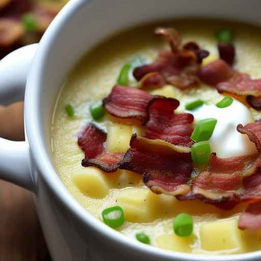 Loaded Baked Potato Soup with Bacon