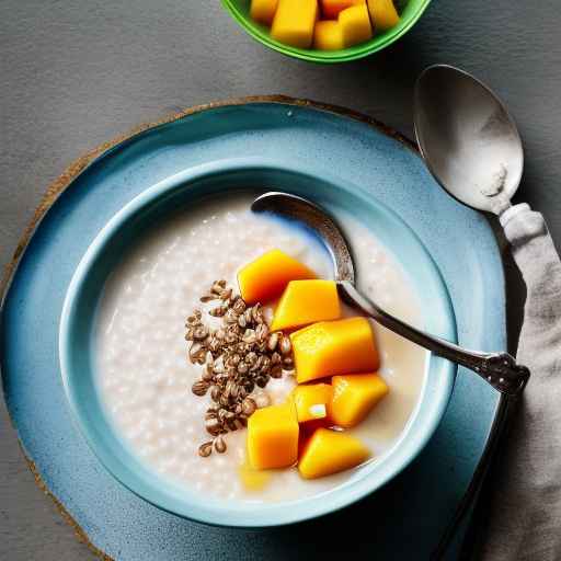 Mango and Coconut Porridge with Buckwheat