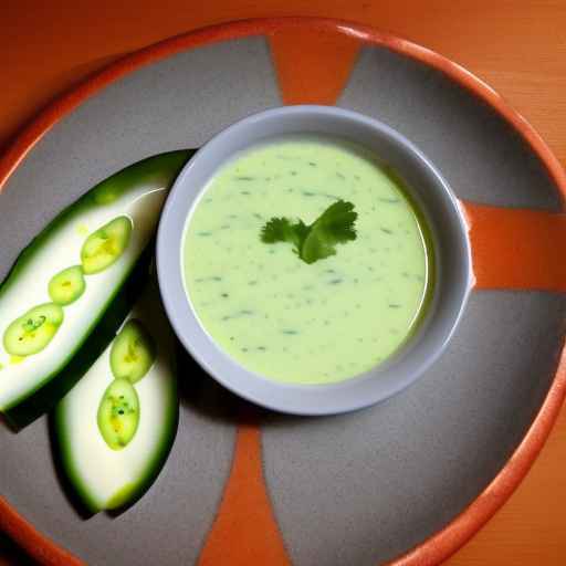 Mango and cucumber soup