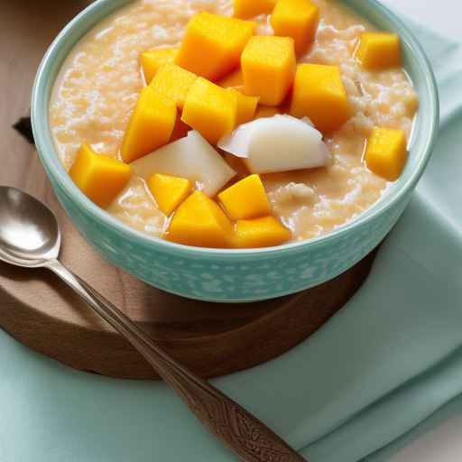 Mango coconut porridge