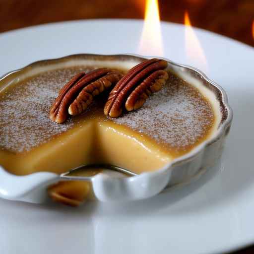 Maple Brulee with Candied Pecans