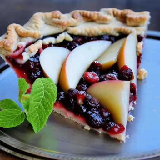 Maple Cranberry Walnut Pie with Pears