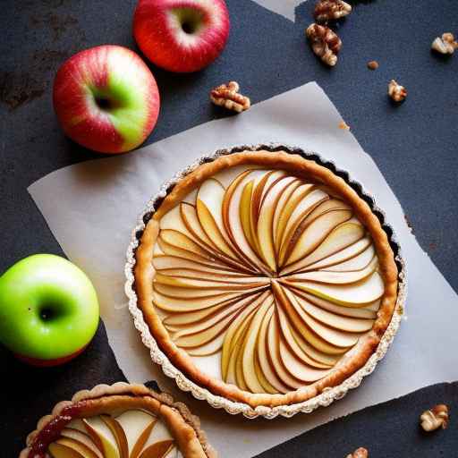 Maple Walnut Tart with Apples