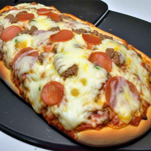 Meat and Cheese Pizza Bread