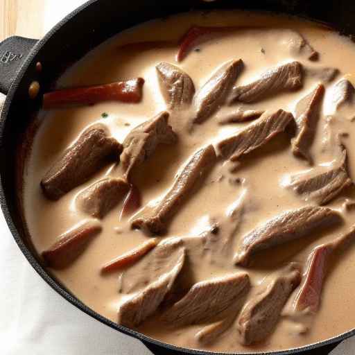 Meat in Creamy Marsala Sauce