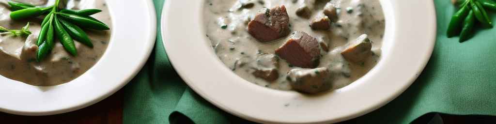 Meat in Creamy Tarragon Sauce