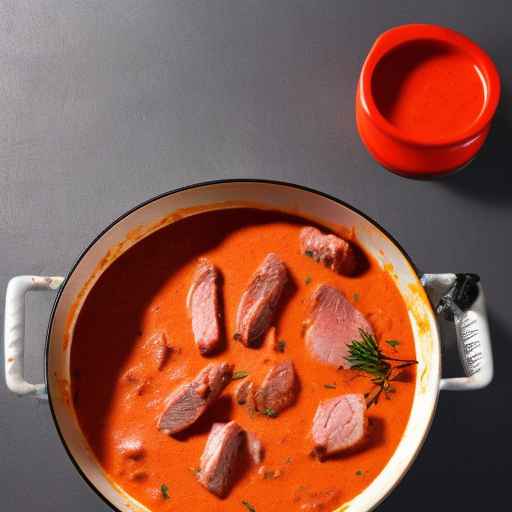 Meat in Creamy Tomato Sauce