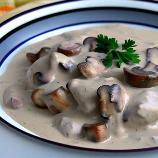 Meat Tips in Mushroom Cream Sauce