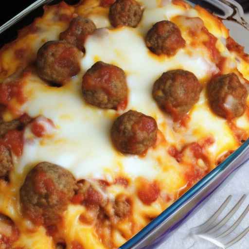 Meatball sub casserole