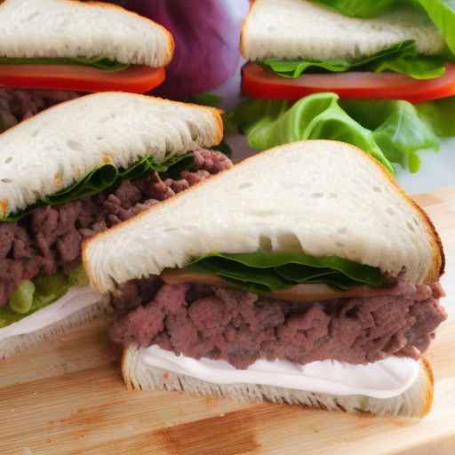 Meaty Veggie Foldover Sandwiches