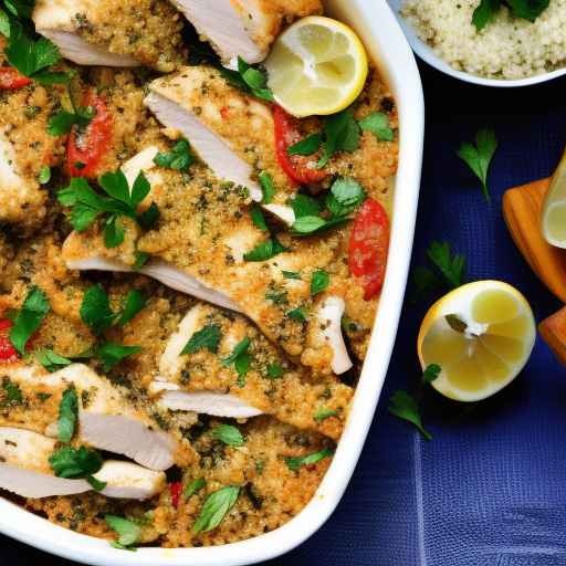 Mediterranean chicken and quinoa casserole