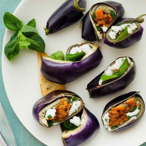 Mediterranean Eggplant Wraps with Middle Eastern Bread