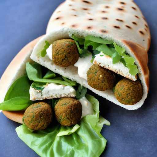 Mediterranean Falafel Pita Sandwich