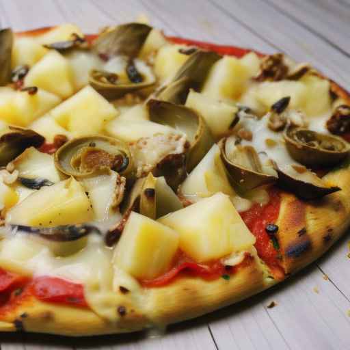 Mediterranean Pizza with Pineapple and Artichoke Hearts