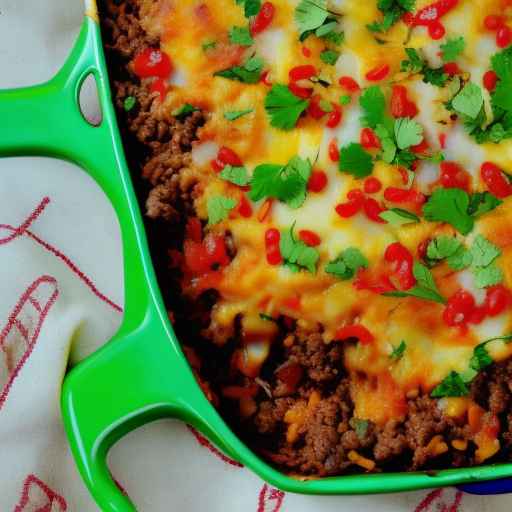 Mexican beef and rice casserole