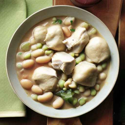 Mississippi-style Chicken and Dumplings with Lima Beans