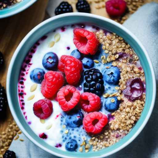 Mixed Berry and Chia Porridge with Buckwheat