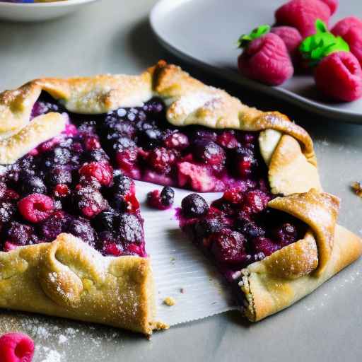 Mixed Berry Galette with Gingersnap Crust