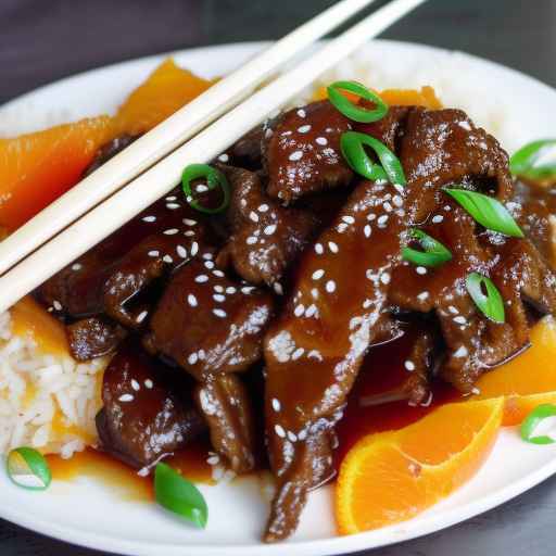 Mongolian Beef with Tangy Orange Sauce