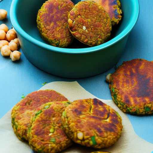 Moroccan spiced chickpea patties