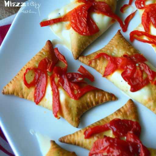 Mozzarella and Roasted Red Pepper Pockets