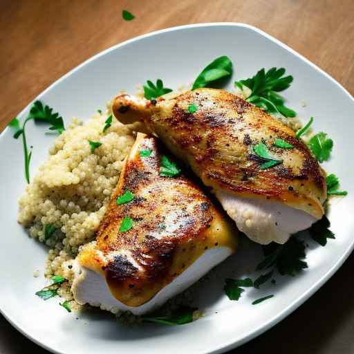 Mozzarella Stuffed Chicken Breast with Quinoa