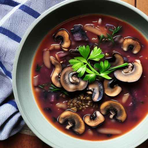 Mushroom and Barley Borscht