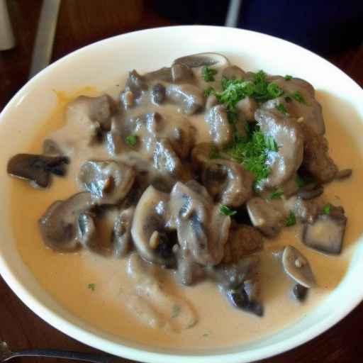 Mushroom and Beef in Creamy Sauce