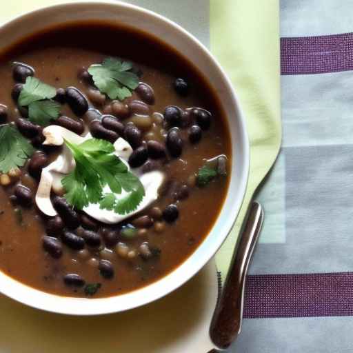 Mushroom and Black Bean Soup