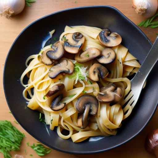 Mushroom and Caramelized Shallot Pasta