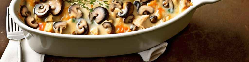 Mushroom and chicken casserole