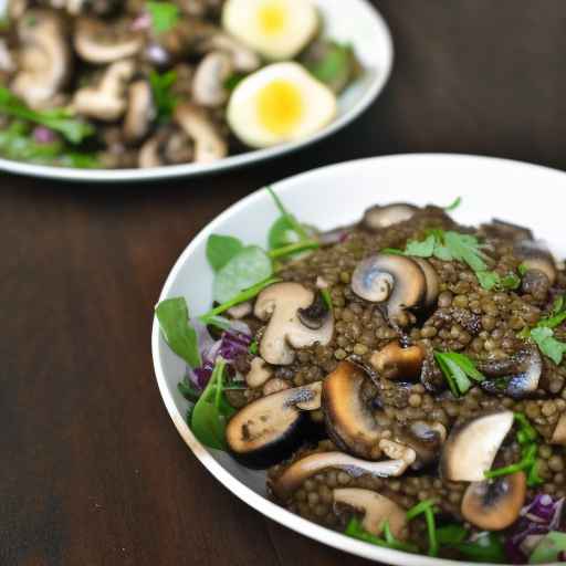 Mushroom and Lentil Salad