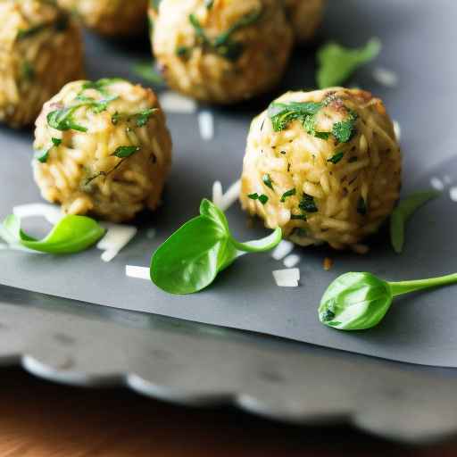 Mushroom and Parmesan Risotto Balls