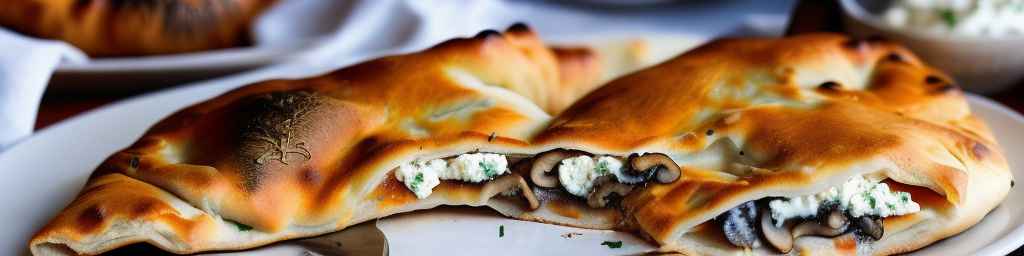 Mushroom and Ricotta Calzone