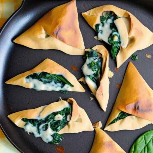 Mushroom and Spinach Triangles