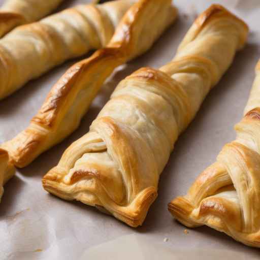 Mushroom and Stretchy Cheese Puff Pastry