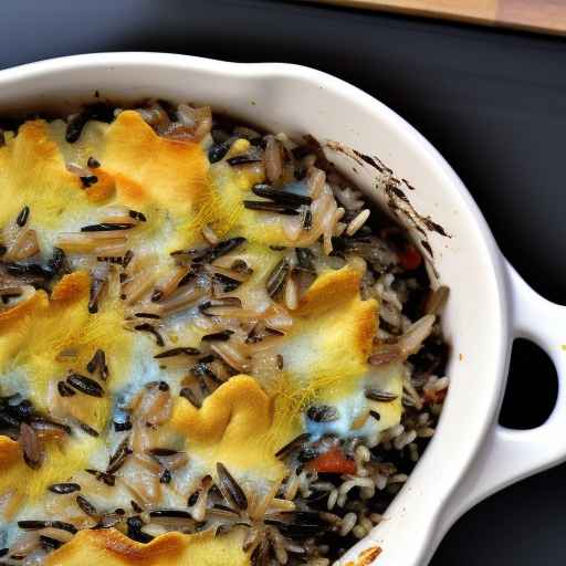 Mushroom and wild rice casserole