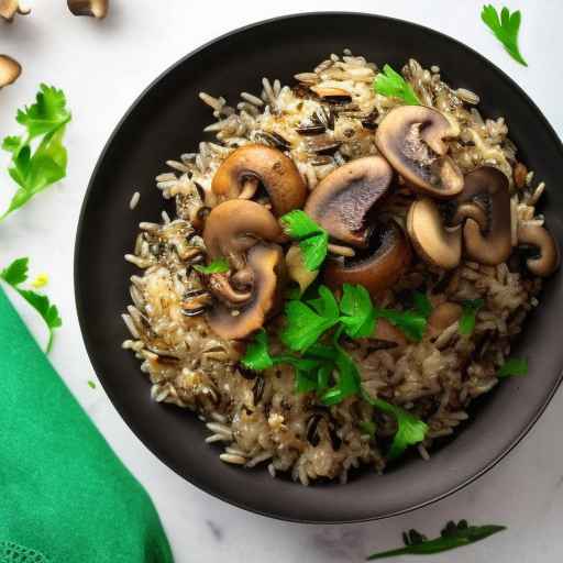 Mushroom Khashlama with Wild Rice