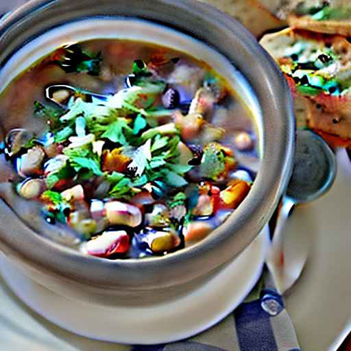 Navy Bean and Pinto Bean Soup