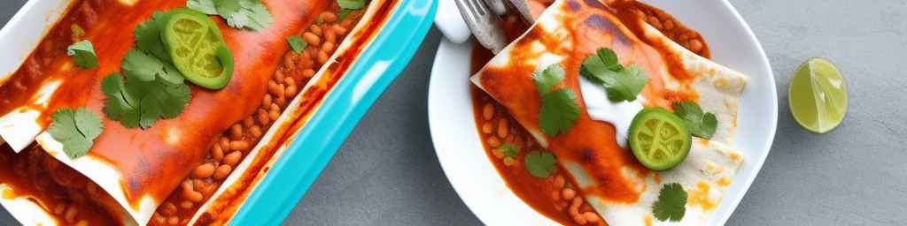 New Mexican-style Enchiladas with Pinto Beans